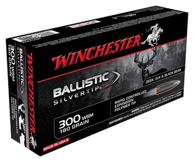 Winchester .300 WSM Ballistic Silvertip 180gr PolyTip Ammo