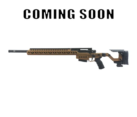 Accuracy International: AT-XC, 6.5 Creedmoor, Folding, 24", Dark Earth, Left Hand