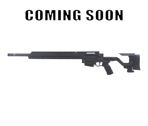 Accuracy International: AT-XC, 6.5 Creedmoor, Folding, 24", Black, Left Hand