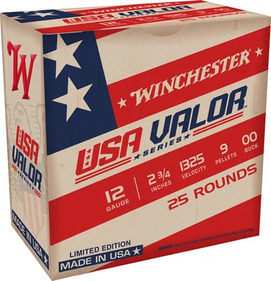 Winchester USA Valor 9 Pellets 12 Gauge 2.75 in 1-1/8 oz 00 Buck