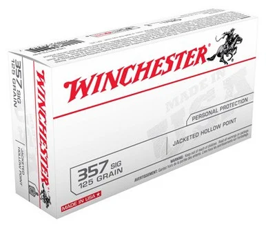 Winchester .357 Sig USA 125gr JHP Ammo