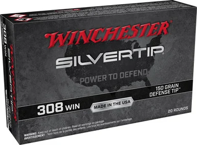 Winchester .308 Win / 7.62x51mm Silvertip 150gr PolyTip Ammo