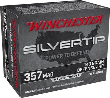 Winchester .357 Magnum Silvertip 145gr JHP Ammo
