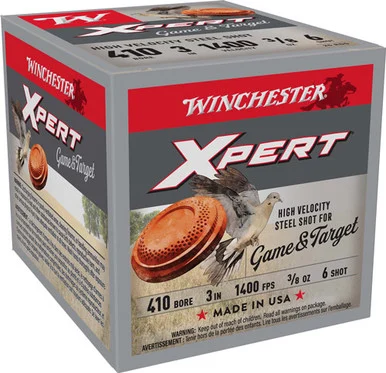 Winchester Xpert Game & Target HIgh Velocity .410 Bore 3 in 3/8 oz #6