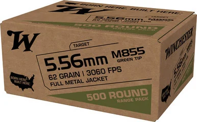 WINCHESTER USA 5.56X45 62GR-GREENT TIP 1000RD CASE LOT