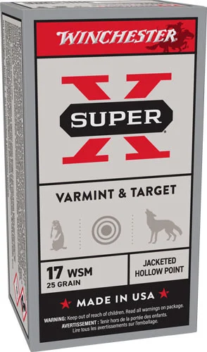 Winchester .17 WSM Super X 25gr JHP Ammo