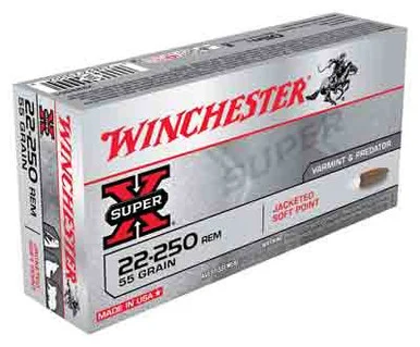 Winchester .22-250 Remington Super-X 55gr JSP Ammo