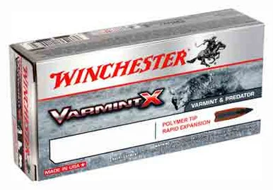 Winchester Varmint-X Rifle Ammo 22-250 Rem. 55 gr. Polymer Tip 20 rd.