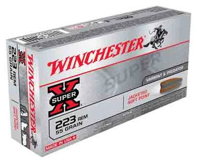 Winchester .223 Remington Super-X 55gr JSP Ammo