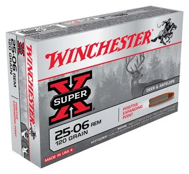 Winchester .25-06 Remington Super-X 120gr JHP Ammo