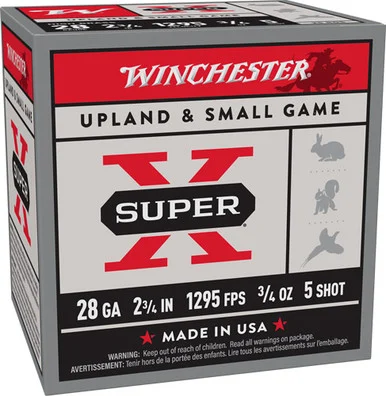 Winchester Super-X Heavy Game Load 28 Gauge 2 3/4" 3/4 oz #5 Shot