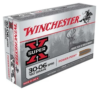 Winchester .30-06 Springfield Super-X 180gr Power-Point PSP Ammo