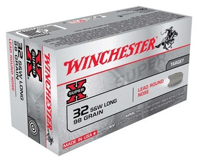 Winchester .32 S&W Long SUPER-X 98gr Solid Ammo