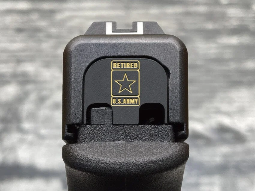 Milspin US Army Retired Slide Back Plate