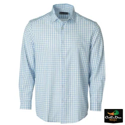 BANDED THE HUSTLE PERFORMANCE DRESS SHIRT - LIGHT BLUE CHECK