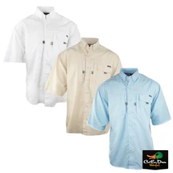 BANDED LIGHT WEIGHT SHORT SLEEVE BUTTON DOWN SHIRT