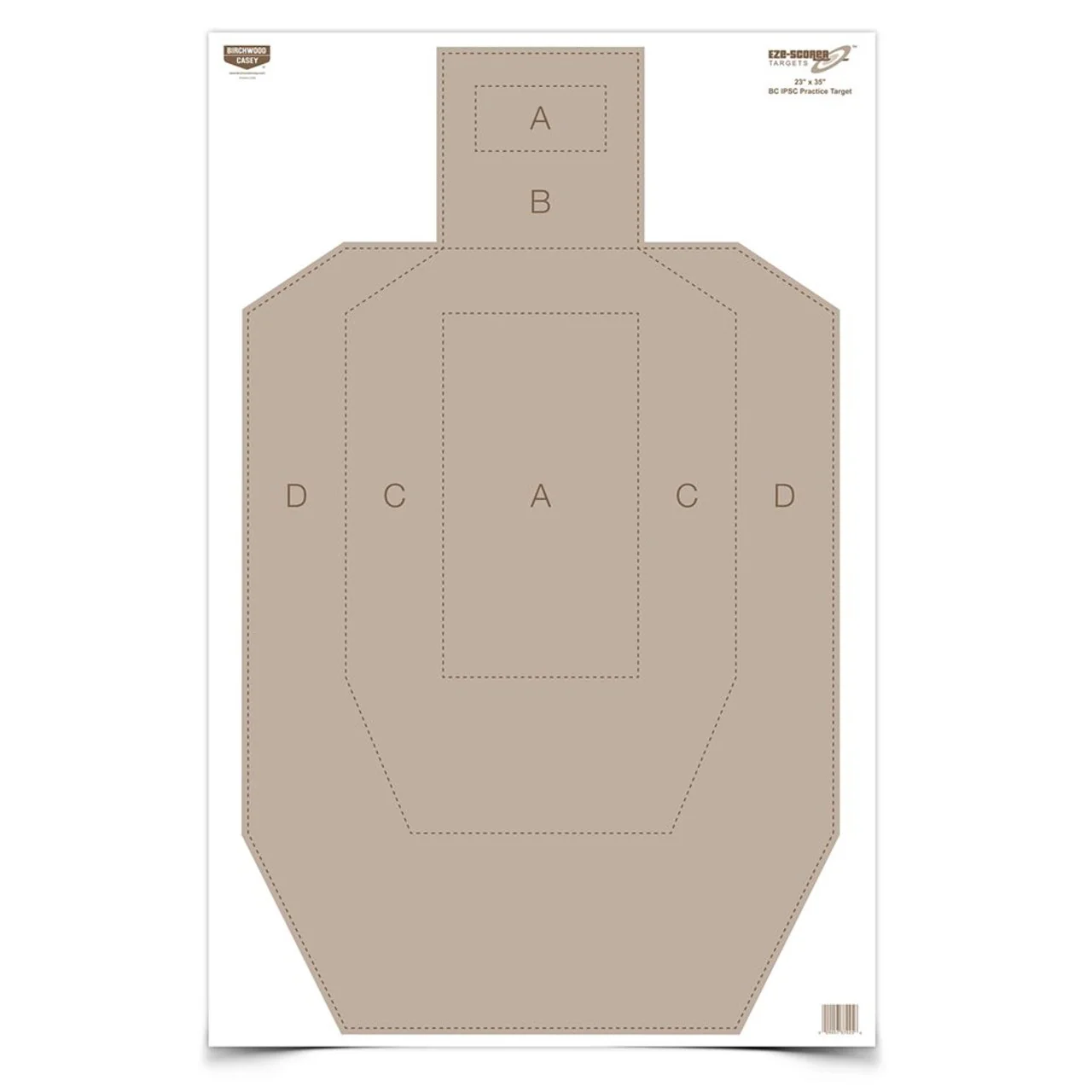 Eze-Scorer 23 x 35 IPSC Practice Target, 5 Targets