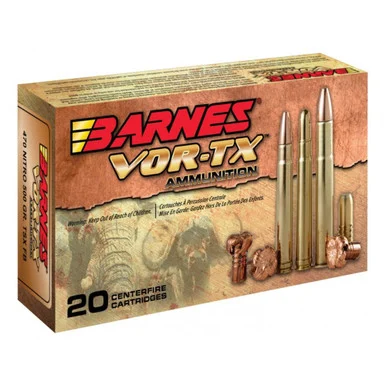 Barnes 22030 Safari Barnes TSX Flat Base 500 Grain .470 Nitro Express 2150 fps