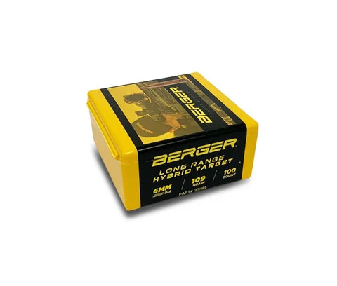 Berger 24485: 6mm 109gr Long Range Hybrid Target, 100/Box