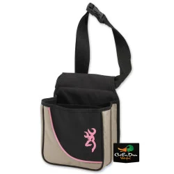 BROWNING FOR HER CIMARRON SHELL POUCH 2-TONE BLACK & CLAY