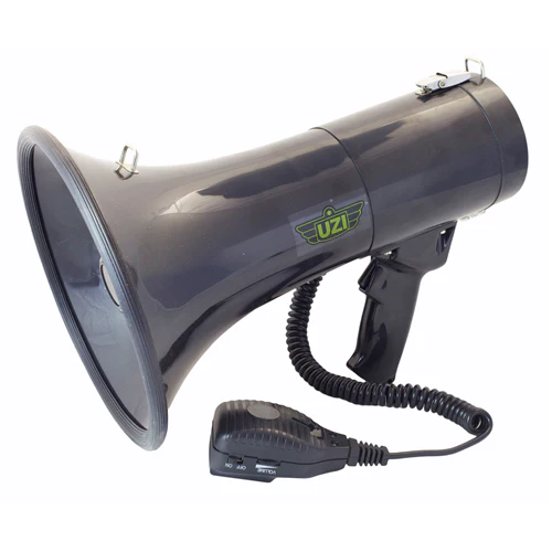 UZI 50 Watt Detachable Megaphone w/ Siren