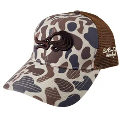 Cut'Em Down Waterfowl Lost Hat Co. Old's Cool Slough & Chocolate Mesh Back