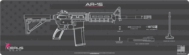 Cerus Gear Gun Mat for AR-15 Shadow Board Parts Locator Magnum Promat Grey Pink