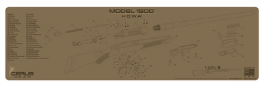 Cerus Gear Gun Mat for HOWA 1500 Magnun Schematic Promat Coyote Brown