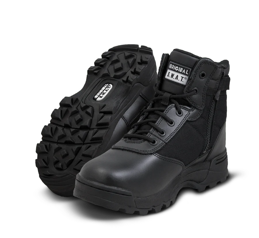 Original SWAT Tactical Police Classic 6" Waterproof Side Zip Safety Boots - 116101