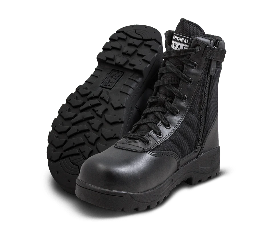 Original SWAT Tactical Police Classic 9" Side Zip Safety Plus Boots - 116001