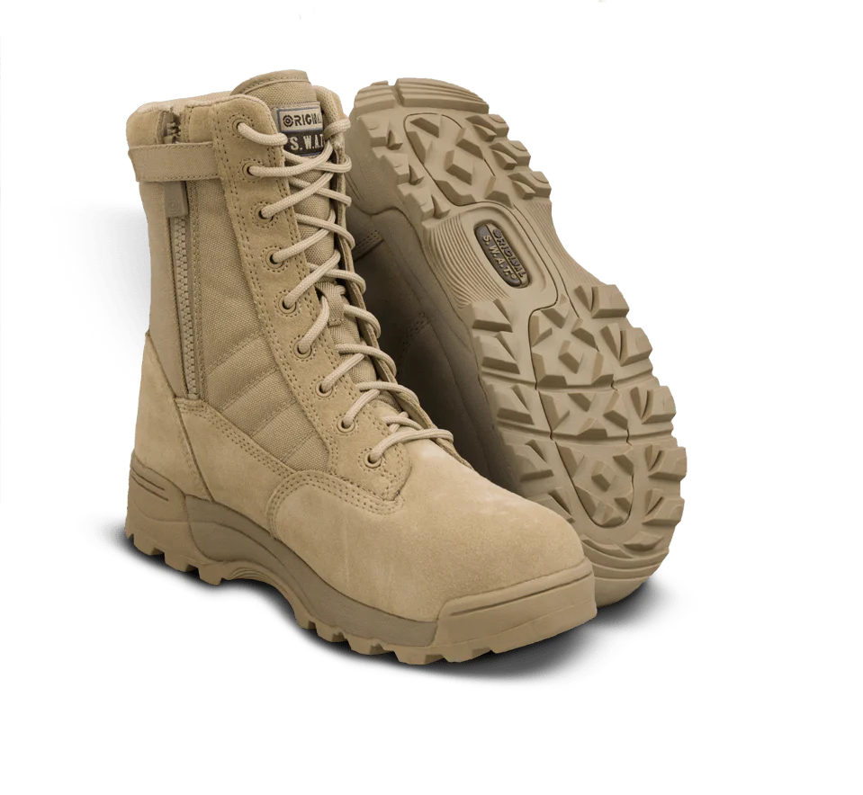 Original SWAT Tactical Police Classic 9" Side Zip Safety Plus Boots - 119402