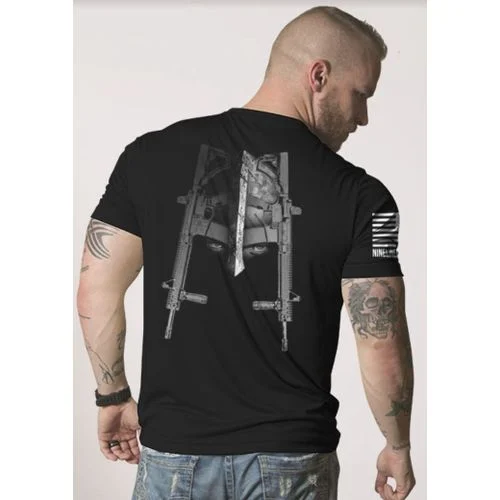 9 Line Men's Moisture Wiking Daniel Defense Spartan T-Shirt - Black