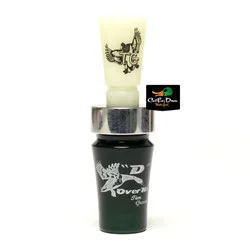 TIM GROUNDS D OVERHAULER DUCK CALL - EMERALD AND IVORY ACRYLIC