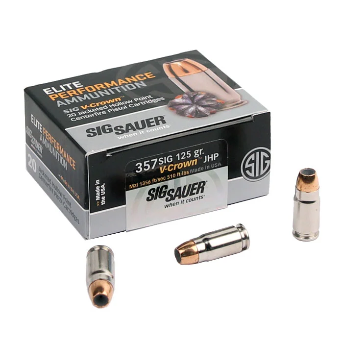 Sig Sauer .357SIG 125 GR. Elite V-Crown JHP - 20RD
