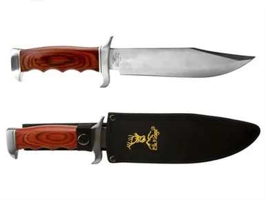 Elkridge 12.5" Full Tang Wood Handle Fixed Blade Knife ER-012 (*LZ)