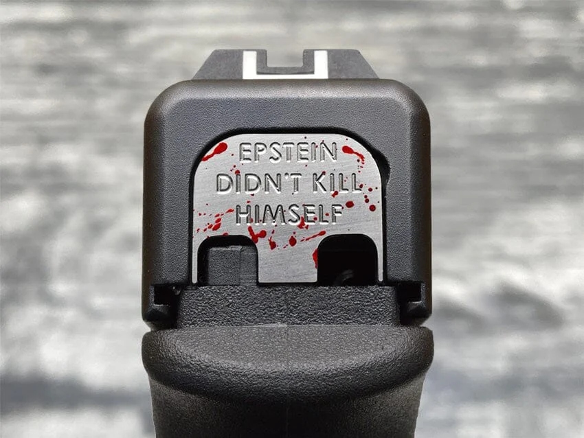 Milspin "Epstein Didn't Kill Himself" Slide Back Plate