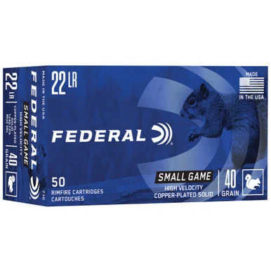 Federal .22 Long Rifle Game-Shok 40gr Solid Ammo