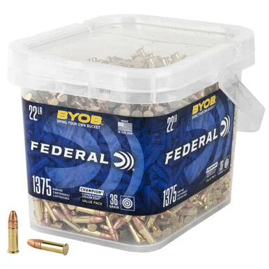 Federal .22 LR Champion Training BYOB 36gr CPHP Ammo