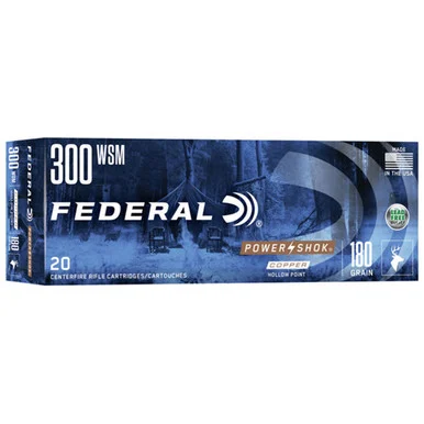 Federal .300 WSM Power-Shok 180gr CSHP Ammo