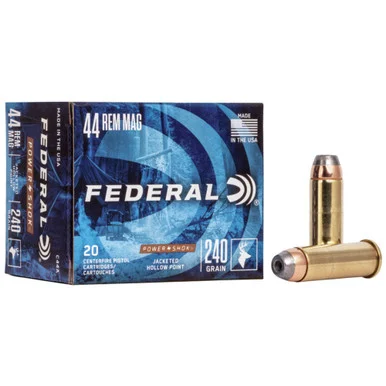 Federal C44A Power-Shok Jacketed Hollow Point 240 Grain .44 Magnum 1230 fps
