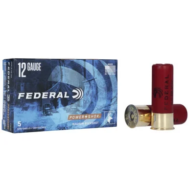 Federal Power-Shok Magnum Buckshot 12 Pellets 12 Gauge 2.75 in 1-7/16 oz 00 Buck