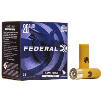 Federal Game Load Upland Heavy Field 20 Gauge 2 3/4" 1 oz #7.5 Shot