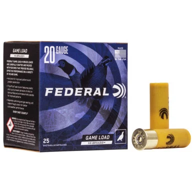 Federal Game-Shok Hi-Brass 20 Gauge 2 3/4" 1 oz #4 Shot