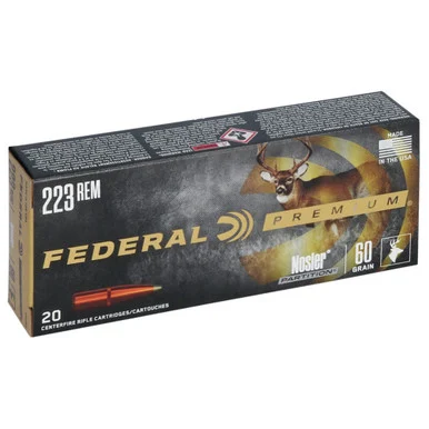 Federal .223 Remington Vital-Shok 60gr JSP Ammo