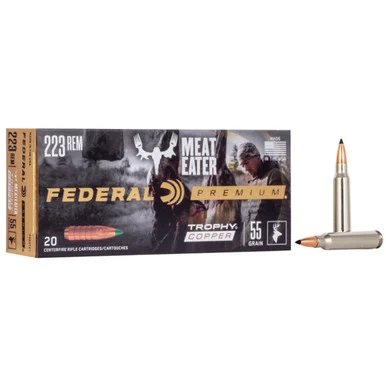 Federal .223 Remington 55gr Trophy Copper Ammo