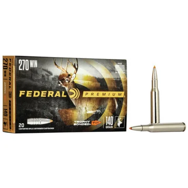 Federal .270 Winchester 140gr Trophy Bonded Tip Ammo