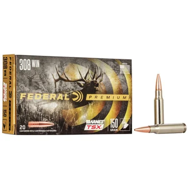 Federal .308 Win 150gr Barnes TSX Ammo
