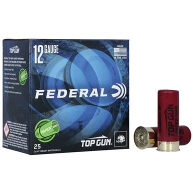 Federal TG12W8 Top Gun Paper Wad 12 Gauge 2-3/4 1-1/8oz #8 1200 fps