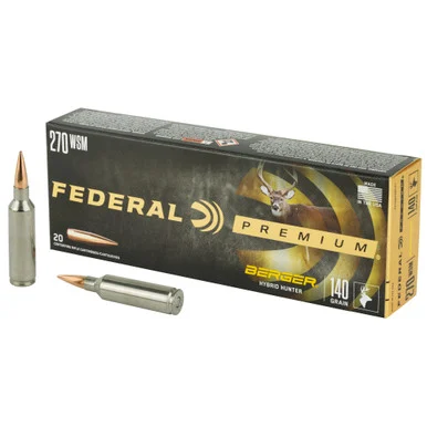 Federal .270 WSM Premium 140gr BTHP Ammo