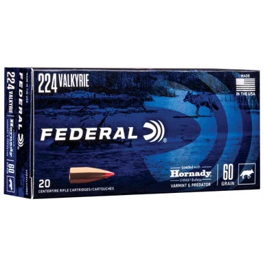Federal .224 Valkyrie Varmint & Predator 60gr PolyTip Ammo
